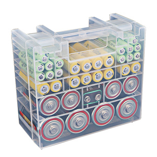 1号2号5号7号9V电池收纳盒测电量充电电池通用盒子工具存放收纳箱