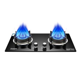 金钻皇冠大火力嵌入式燃气灶双灶家用液化气煤气灶小开孔天然气灶