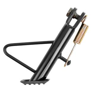 电动车脚撑支撑脚架边撑摩托车撑脚架电瓶车单撑侧撑偏站脚偏支架