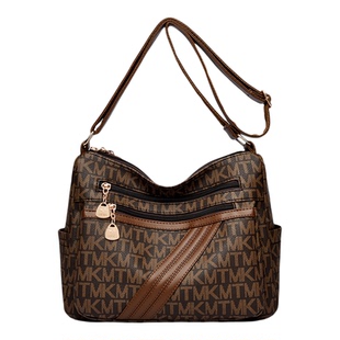 袋鼠真皮女包斜挎包女大包大容量包包女士2026新款时尚百搭单肩包