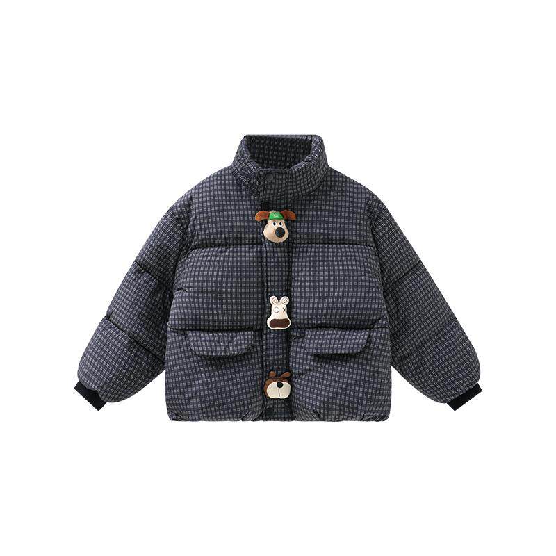 MOMOCO男童加厚棉服松紧袖口