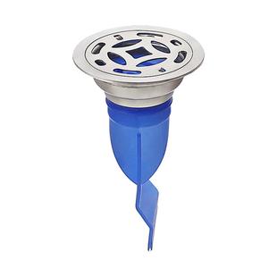 304不锈钢6cm圆形地漏50管道卫生间防臭过滤老式地漏改造芯防臭器