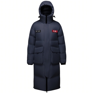 【太空】波司登2025冬新款羽绒服男女长款过膝面包服外套高克重