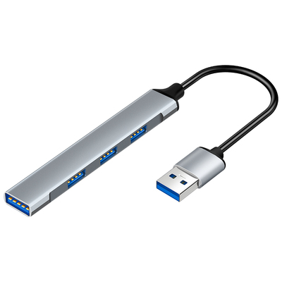 达而稳USB3.0扩展器笔记本电脑一拖四分线器typec转换接头拓展坞