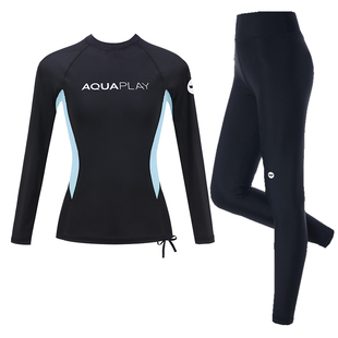 AquaPlay长袖泳衣女游泳衣长裤女款防晒泳装浮潜全身泳衣女潜水服