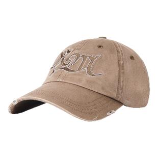 NOMANUAL韩国鸭舌帽纯棉帽子男款夏季遮阳帽棒球帽子女款2025新款