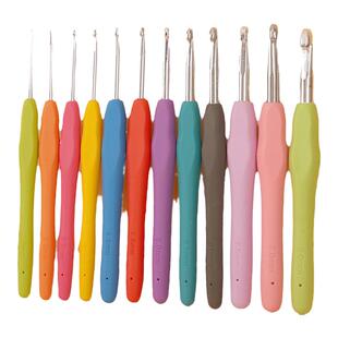 彩色软柄钩针手工diy编织工具粗针毛衣针毛线玩偶初学者勾针套装