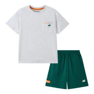 【凉感】New Balance nb童装儿童男女T恤短袖短裤套装ND2SF2E133