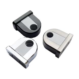 免打孔水镀枪灰拉丝电镀黑色淋浴升降杆花洒管可调节固定支架墙座