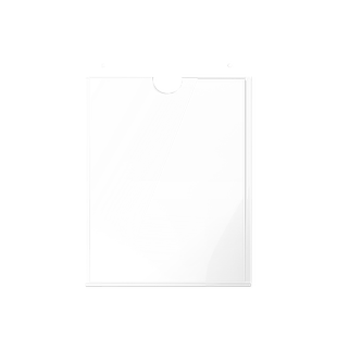 A4亚克力卡槽定制贴墙双层A3A5A6卡套标签插盒子插纸透明板照片标签槽3寸5寸6寸7寸展示保护壳标识牌定制订做