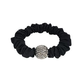 绑头发女发圈气质2025新款韩国大人轻奢满钻头绳黑高弹力小肠发圈