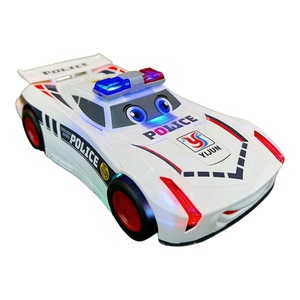 儿童特技变形警车音乐电动玩具车