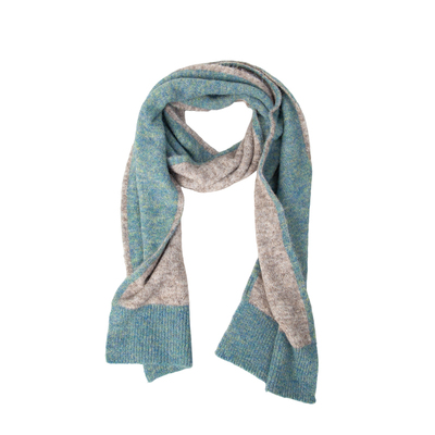 OCE2025新款高级氛围感拼色氛围感撞色绵羊毛围巾女冬季