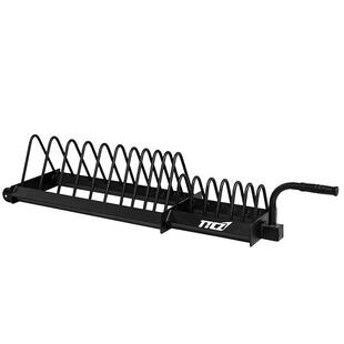 TTCZ健身杠铃片车大孔小孔通用储物架家用可移动式杠铃片收纳架子