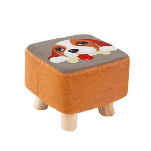 小凳子家用简约实木矮凳结实儿童大人卡通网红换鞋布艺方凳小板凳