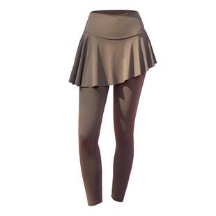 美愫瑜伽裤假两件遮挡裙2025新款外穿女夏薄款瑜伽裤不显三角区