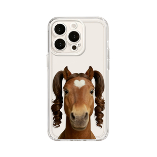 抽象马年适用苹果17promax手机壳透明iPhone16新款15搞怪13趣味14情侣11搞笑12mini稀奇古怪xr男女8plus7套xs