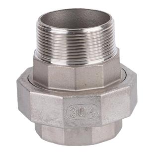 304不锈钢六角内外丝活接软密封油任油拧暖通配件外丝活接管件头