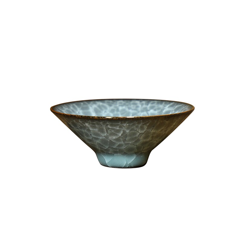 陶瓷兰宗民手工冰裂釉品茗茶杯