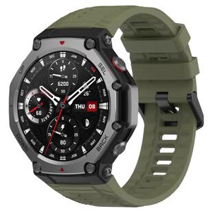 适用跃我华米Amazfit T-Rex3官方原装同款硅胶手表带trex3铠甲镂空表壳保护壳A2322运动壳钢化膜个性替换配件