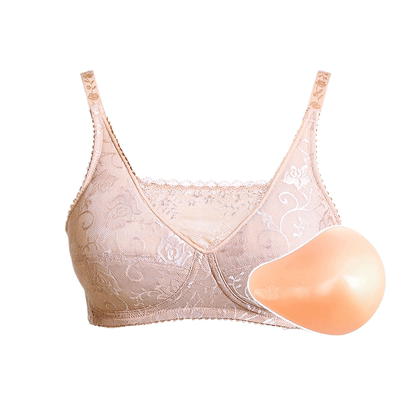 无钢圈义乳专用文胸二合一夏季