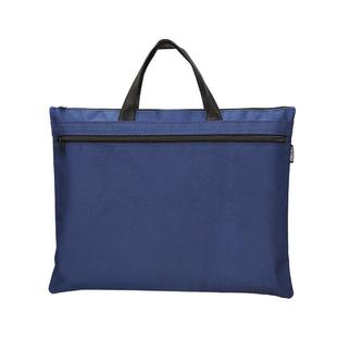 得力公文包男款商务男士文件包双层手提文件袋通勤公文袋帆布拉链袋培训学习会议包定制logo女士电脑包5840