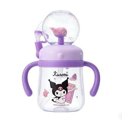 guloo三丽鸥水杯tritan吸管杯子