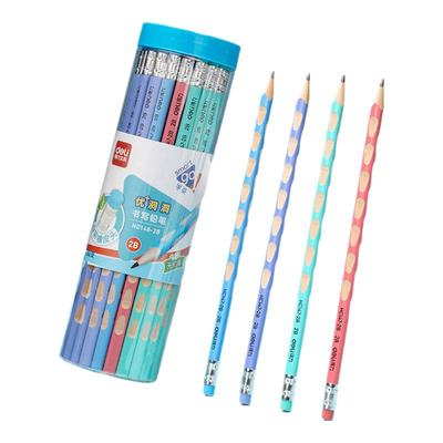 得力洞洞铅笔安全无毒小学生专用