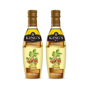 【百亿补贴】金龙鱼KING'S核桃仁油250ML*2瓶 零反式脂肪酸 含DHA