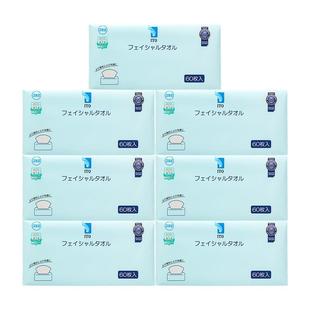 【自营】ITO艾特柔抽取式洗脸巾加厚加大干湿两用鲛小纹60抽*7包