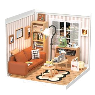 rolife若来超级世界客厅积木益智拼装玩具模型diy小屋儿童礼物女