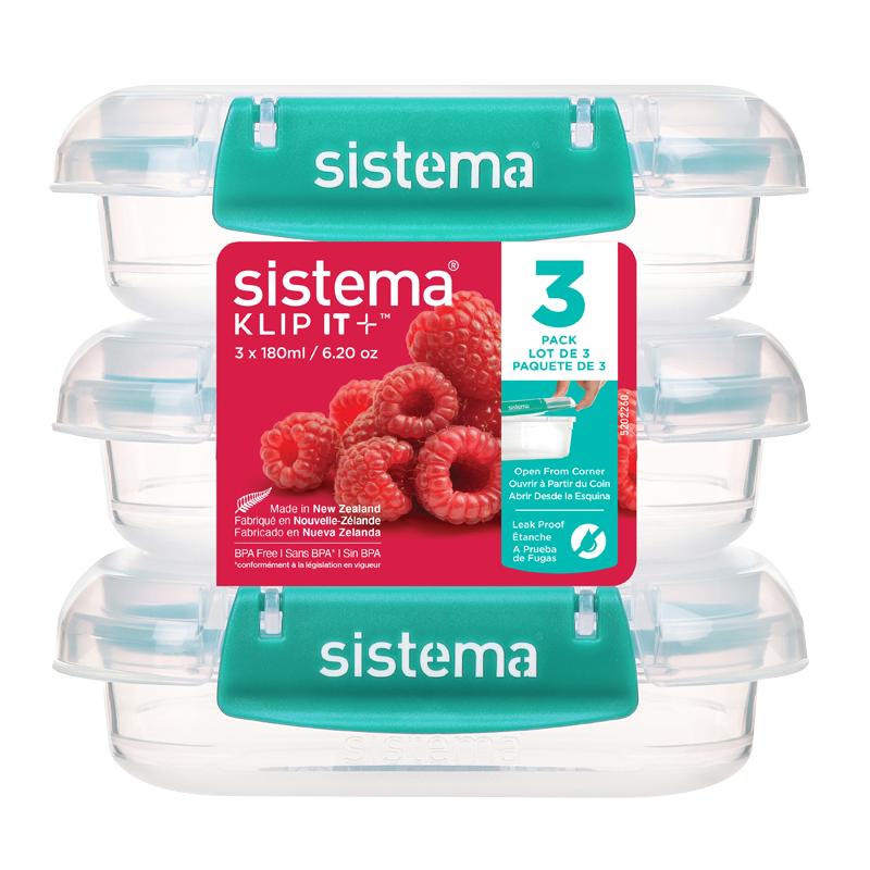 sistema密封保鲜盒多功能冰箱收纳可微波加热便携学生水果盒饭盒
