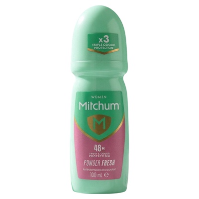 现货英国Mitchum男女腋下止汗走珠香体露100ML去味清新清爽48小时