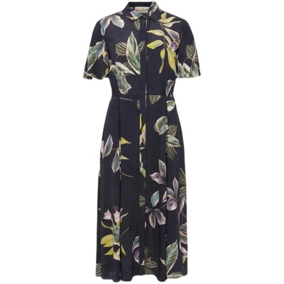 PhaseEight黑色印花衬衫裙