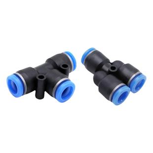 气动气管接头塑料快插PE8快速接头T型Y型三通PY04/6/10 12 14 16