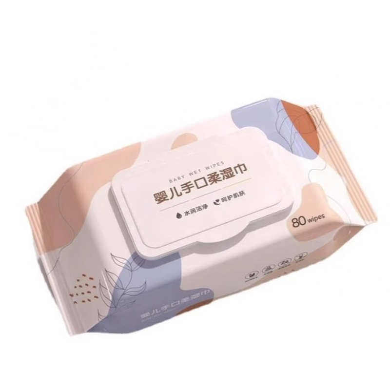 婴儿手口专用湿巾带盖大包