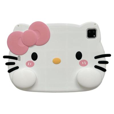 卡通立体大脸KT猫站立支架适用iPad11保护壳2025新款11寸网红苹果ipad9保护套mini6硅胶ipadair4/5软10平板套