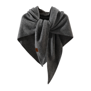 三角围巾女冬季2025新款防风保暖韩系高级感针织披肩护颈围脖防寒