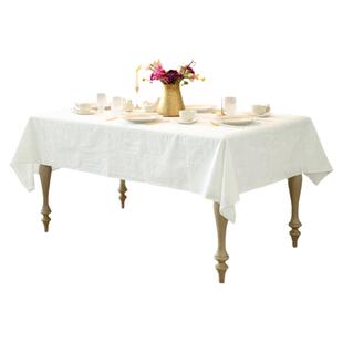 防水防油桌布高端定制MISS PEONY轻奢法式蕾丝棉麻椭圆餐台布圆桌