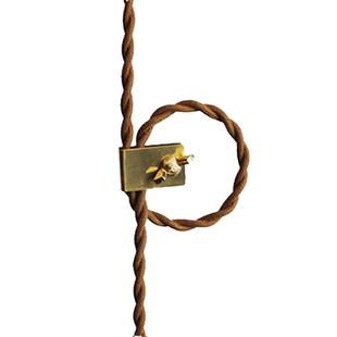 黄铜 吊灯灯线卡扣 灯绳长短调节器 吊灯收线器