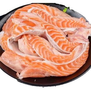 挪威三文鱼鱼腩新鲜刺身生鲜边角料整条鲑鱼进口无骨无刺鱼腩条肉