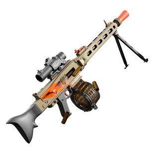 和平精英MG3轻机枪玩具手自一体电动连发软弹枪仿真弹鼓抛壳男孩