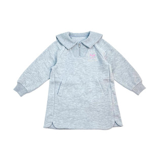 韩单 一眼喜欢 板板正正 女童儿童春秋长袖海军领翻领休闲卫衣裙