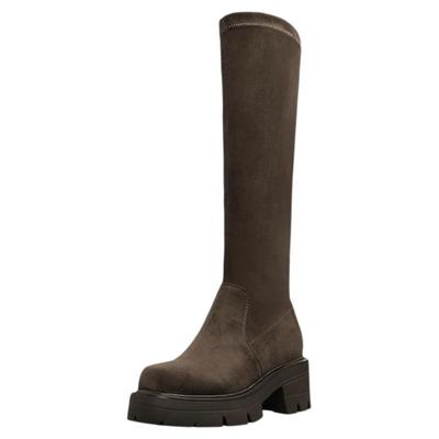 厚底秋冬弹力靴星期六