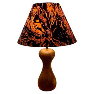 原创小蛮腰黑檀实木台灯客厅餐厅卧室咖啡厅意式北欧美法式诧寂