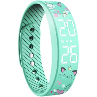 电子表男学生女孩无声震动闹钟防水黑科技运动手环振动式儿童手表