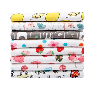 纯棉针织布宝宝婴儿a类衣服面料儿童卡通印花棉布秋衣秋裤全棉布