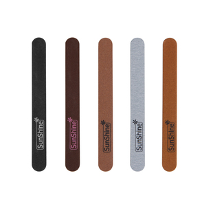 SunShine美甲木片锉打磨修型修甲工具 超薄木质耐磨砂条 双面搓条