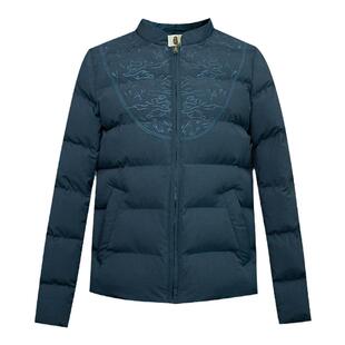 纻衣原创设计轻中式立领羽绒棉服女2026冬装新款刺绣短款棉衣外套