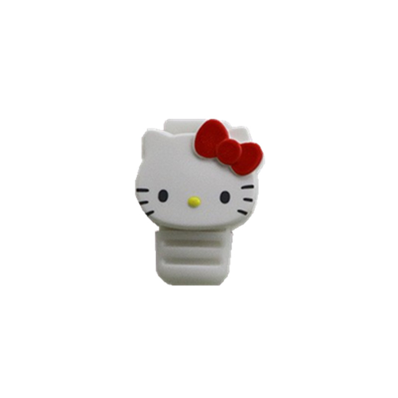 日本helloKitty手机数据线防折防断硅胶保护套可爱充电线头咬线器